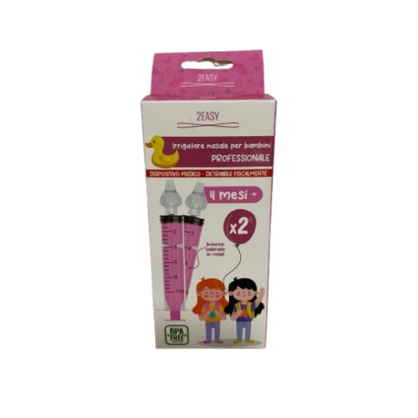 2EASY IRRIGADOR NASAL SACAMOCOS INFANTIL 2 UNIDADES ROSAS