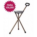Bastón con asiento 3 patas